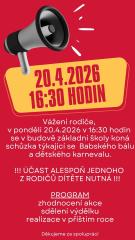 ZŠ + MŠ - Organizační schůzka 1